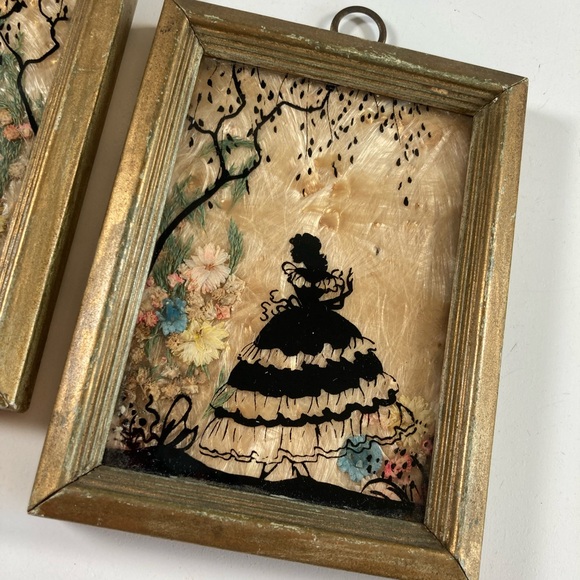 Vintage 1930s Flowercraft Milkweed Silhouette Mini Pictures - Picture 15 of 15